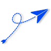 paper aeroplane newsletter icon